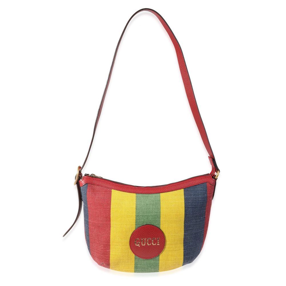 Gucci Multicolor Baiadera Striped Canvas Hobo
